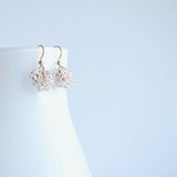 Claudia - Herkimer Diamond Quartz, 14k Gold Filled Earrings