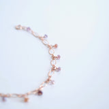 Lilibeth - Spinel, 14k Rose Gold Filled Bracelet