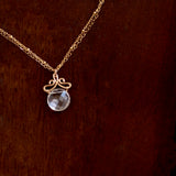 Talia - Crystal Quartz Gold Necklace