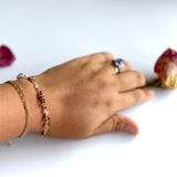 Tatiana - Multi Color Sapphires, 14k Gold Filled Bracelet