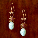 Gisele - Larimar, Sapphires, 14k Gold Filled Earrings