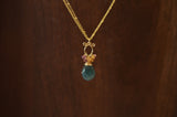 Layna - Grandidierite, Garnet 14k Gold Filled Necklace