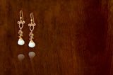 Magdalena - Larimar, Tourmalines, 14k Gold Filled Earrings