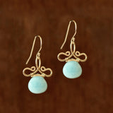Ruthie - Amazonite, 14k Gold Filled Earrings