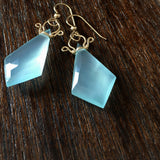 Celine - Chalcedony, 14k Gold Filled Earrings