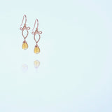 Arabella - Citrine, 14k Rose Gold Filled Earrings