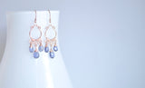 Aura - Iolite, 14k Rose Gold Filled Earrings