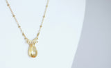 Camila - Citrine, 14k Gold Filled Necklace