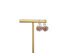 Claudia - Light Pink Spinel, 14k Gold Filled Cluster Earrings
