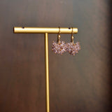 Claudia - Light Pink Spinel, 14k Gold Filled Cluster Earrings