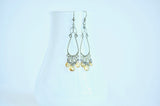 Cosima - Citrine, Garnet, Oxidized Silver Earrings