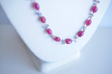 Eliza - Pink Sapphire, Tanzanite 14k Gold Filled Necklace