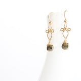 Arabella - Pyrite, 14k Gold Filled Earrings
