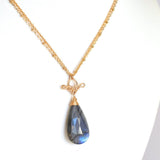 Pamela - Labradorite, 14k Gold Filled Necklace