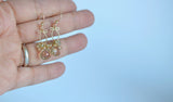 Lana Earrings - Smokey Quartz, Zircons 14k Gold Filled Earrings