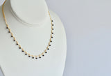 Leticia - Black Spinel, 14k Gold Filled Necklace