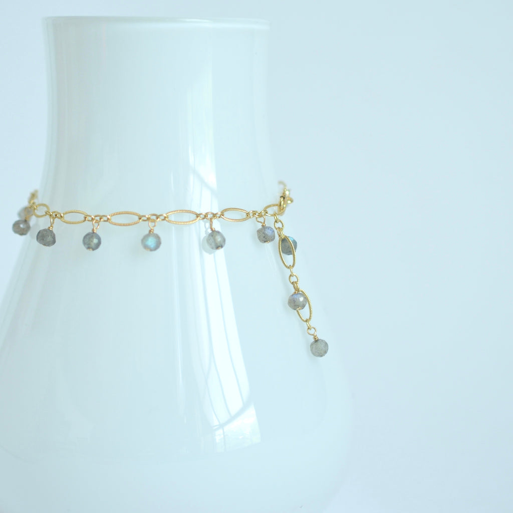 Lilibeth - Labradorite, 14k Gold Filled Bracelet