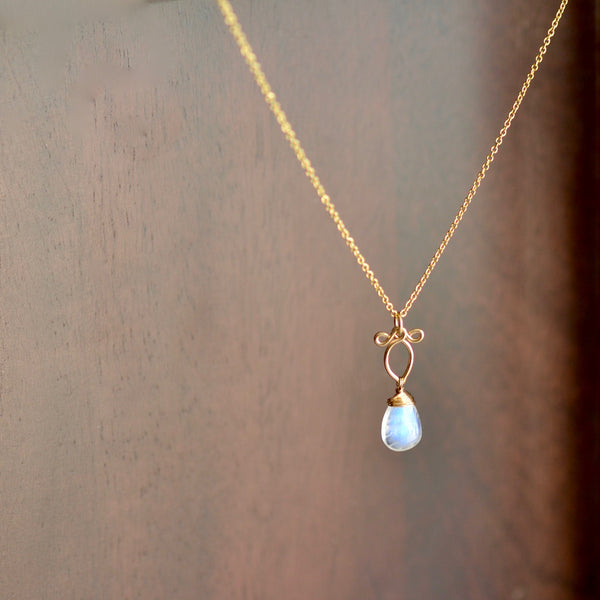 Arabella - Moonstone, 14k Gold Filled Necklace