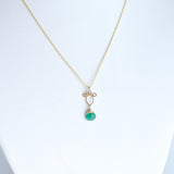 Arabella - Green Onyx, 14k Gold Filled Necklace