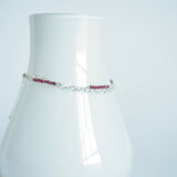 Piper - Rhodolite Garnet, Sterling Silver Bracelet