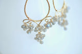 Sabrina - Labradorite, Gold Chandelier Earrings